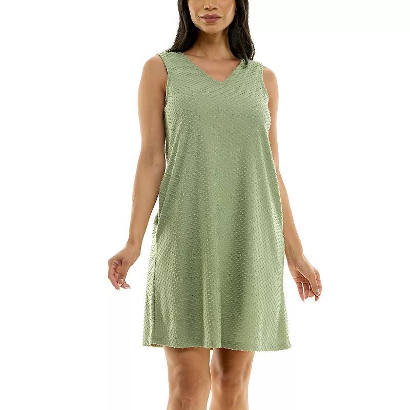 Womens Nina Leonard V-Neck Reversible Trapeze Dress Product Image