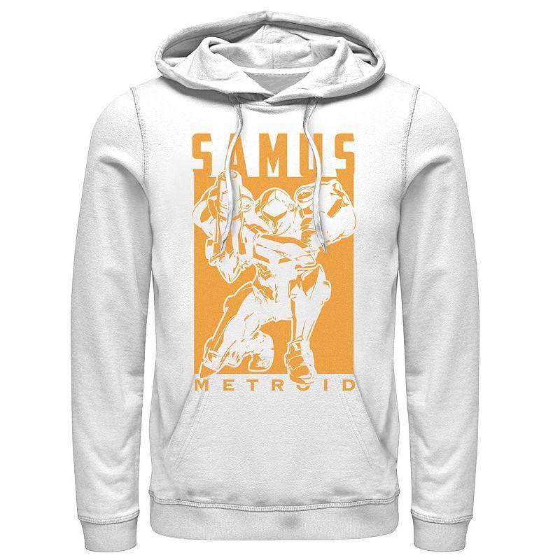 Mens Nintendo Metroid Samus Returns Warrior Pose Hoodie Product Image