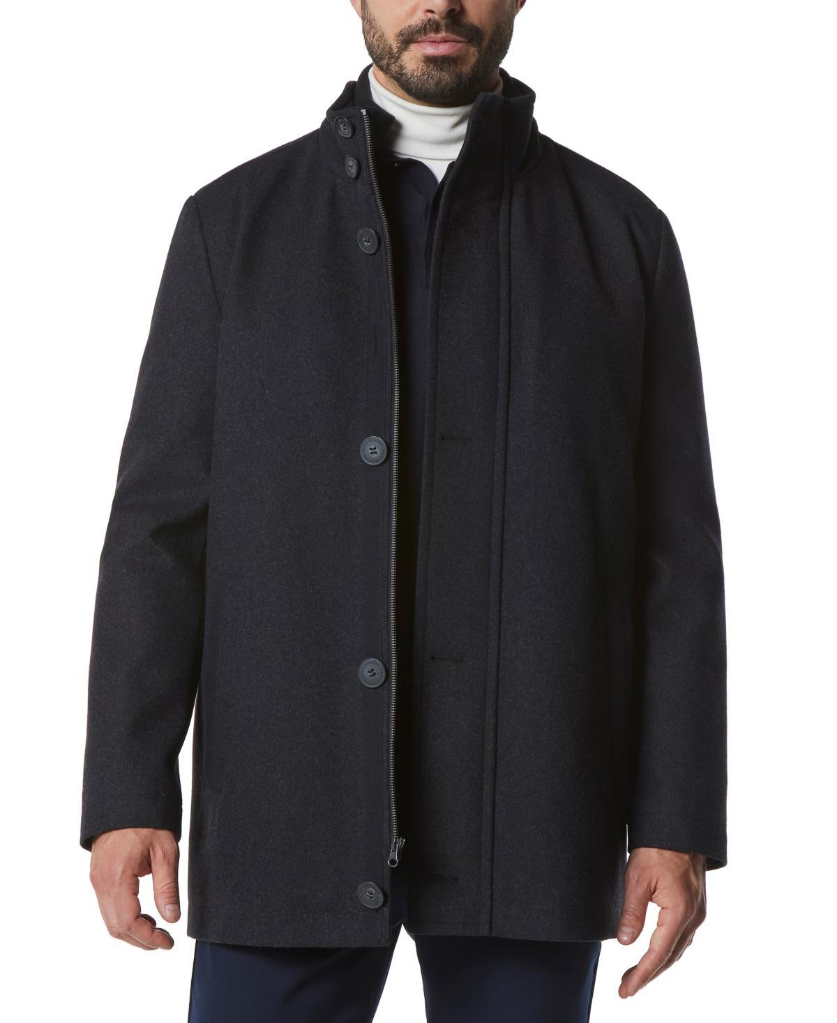 Marc New York Mens Signature Dorsey Zip-Front Wool Blend Car Coat Product Image