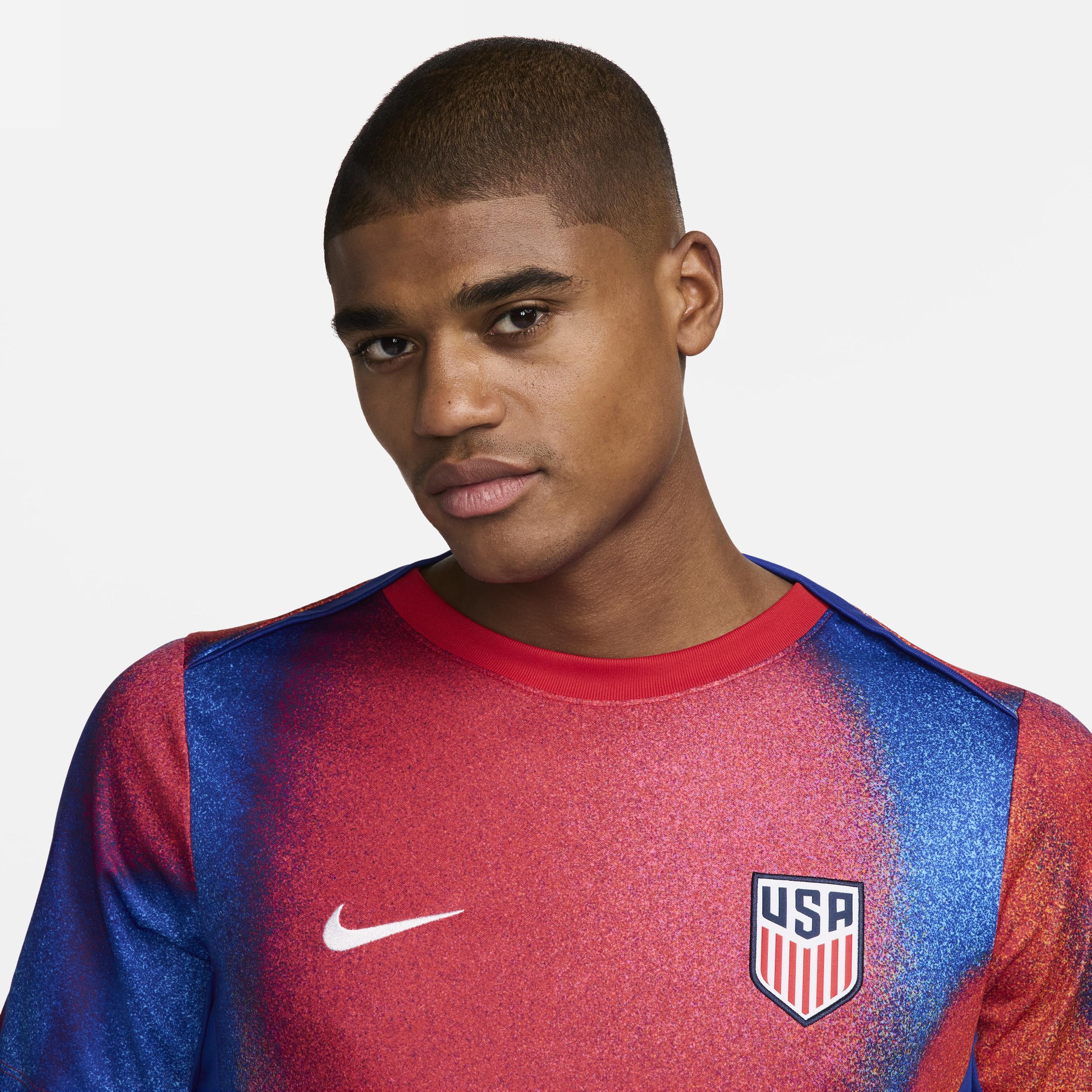 USA Academy Pro Nike Mens Dri-FIT Soccer Pre-Match Short-Sleeve Top Product Image