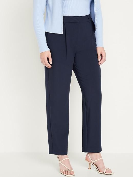 Extra High-Waisted Taylor Trouser Straight Pants Product Image