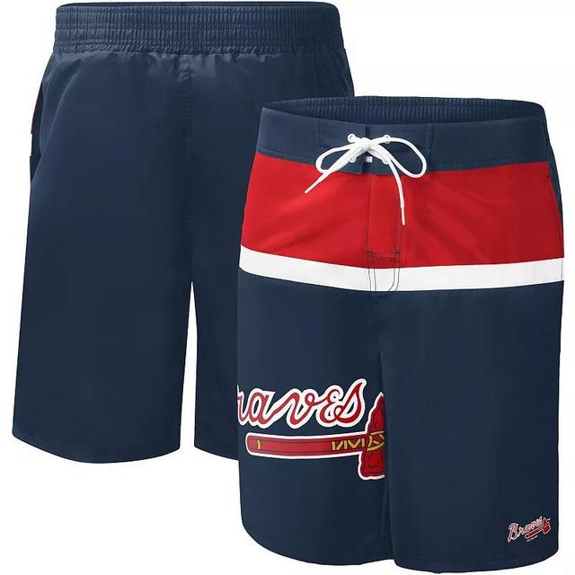 Mens G-iii Sports by Carl Banks Navy Atlanta Braves Sea Wind Swim Shorts Product Image