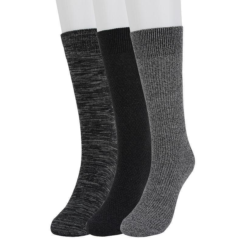 Mens Sonoma Goods For Life 3-pack Marled Crew Socks Product Image