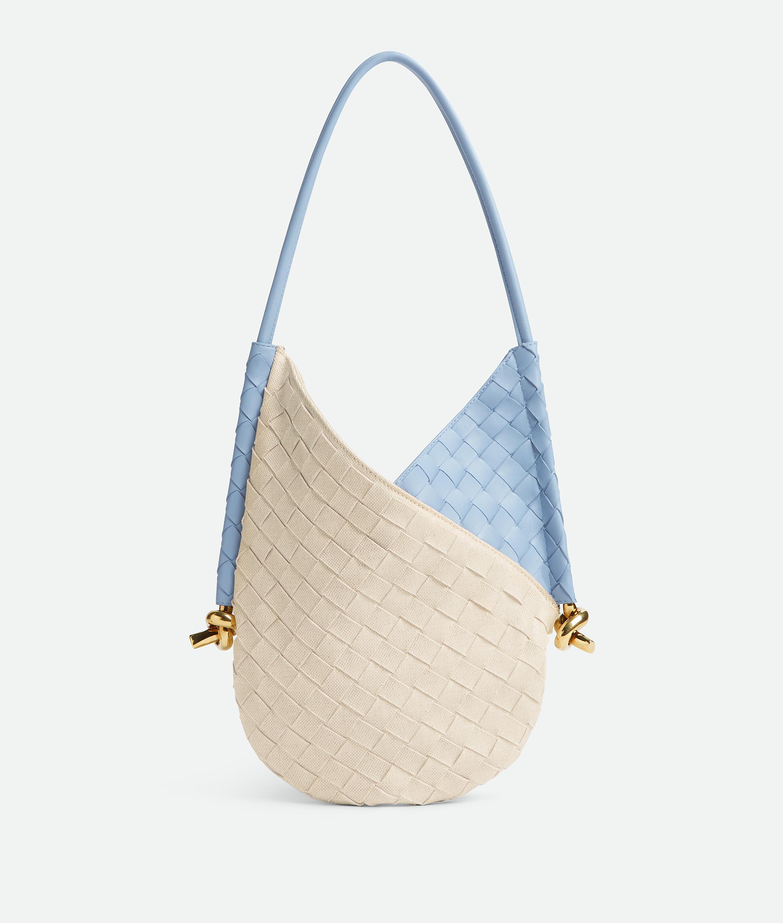 BOTTEGA VENETA Small Solstice Shoulder Bag In Natural/ice Product Image