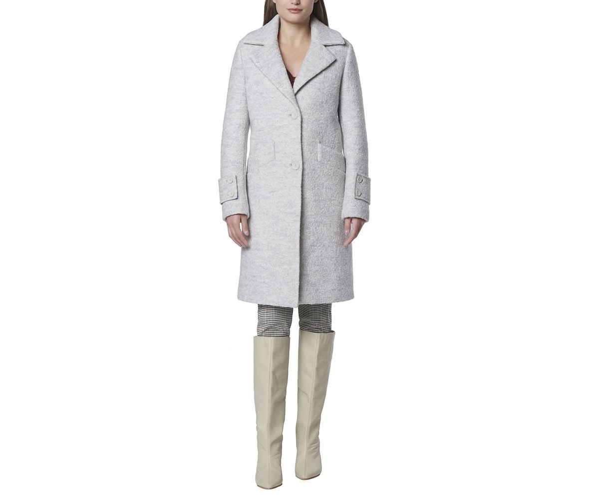 Regine Sb Womens Soft Wool Boucle Coat With Back Vent Product Image