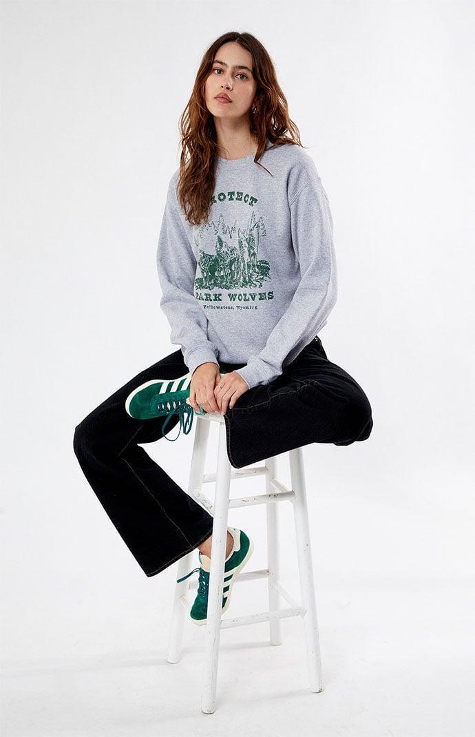 Women's Protect Park Wolves Crew Neck Sweatshirt Product Image