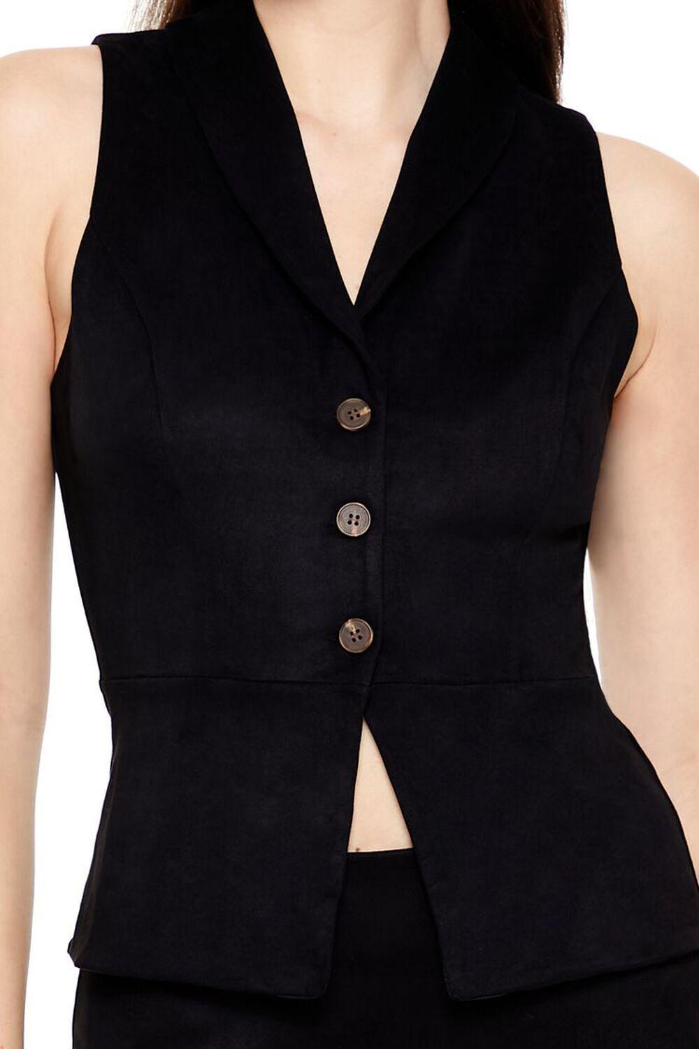 Faux Suede Split-Hem Top | Forever 21 Product Image