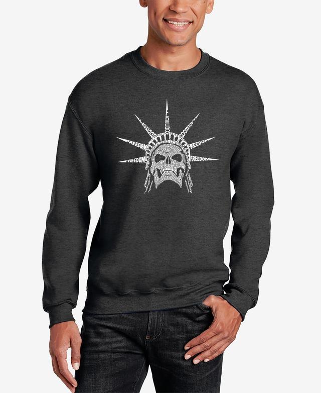 La Pop Art Mens Nasa Artemis Logo Word Art Crewneck Sweatshirt Product Image