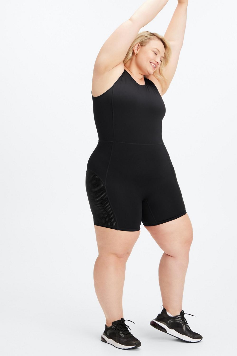 Fabletics Brianna Onesie Womens black plus Size 2X Product Image