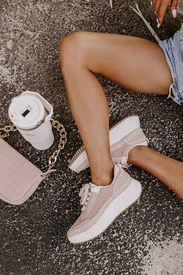 The Sean Platform Sneaker In Blush Product Image