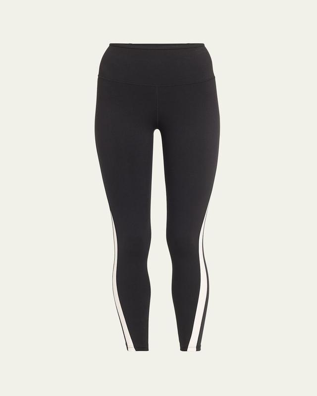 Splits59 Miles High Waist Rigor Crop Legging in Black. Product Image