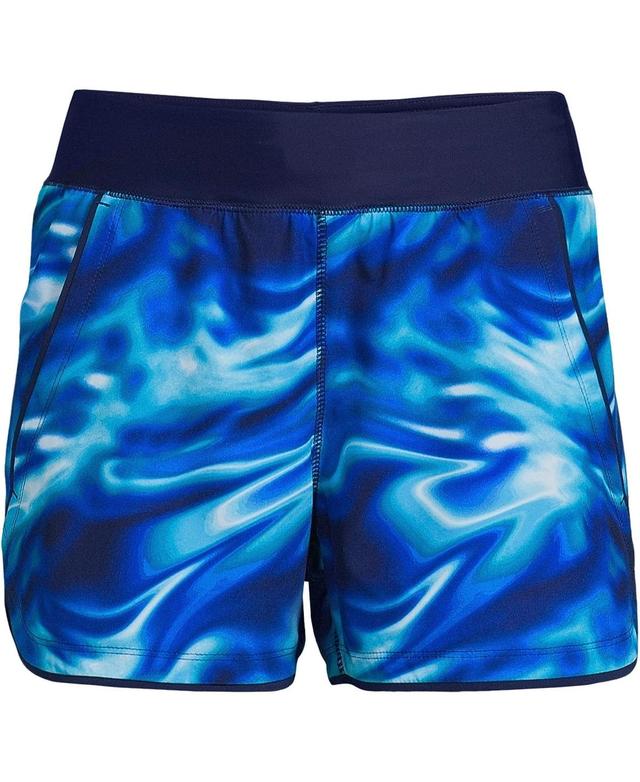 Plus Size Lands End 3 Quick Dry Swim Board Shorts With Panty, Womens Product Image