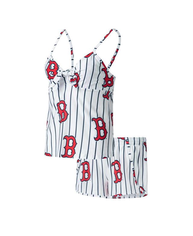 Womens Concepts Sport White Boston Red Sox Reel Allover Print Tank Top & Shorts Sleep Set Product Image