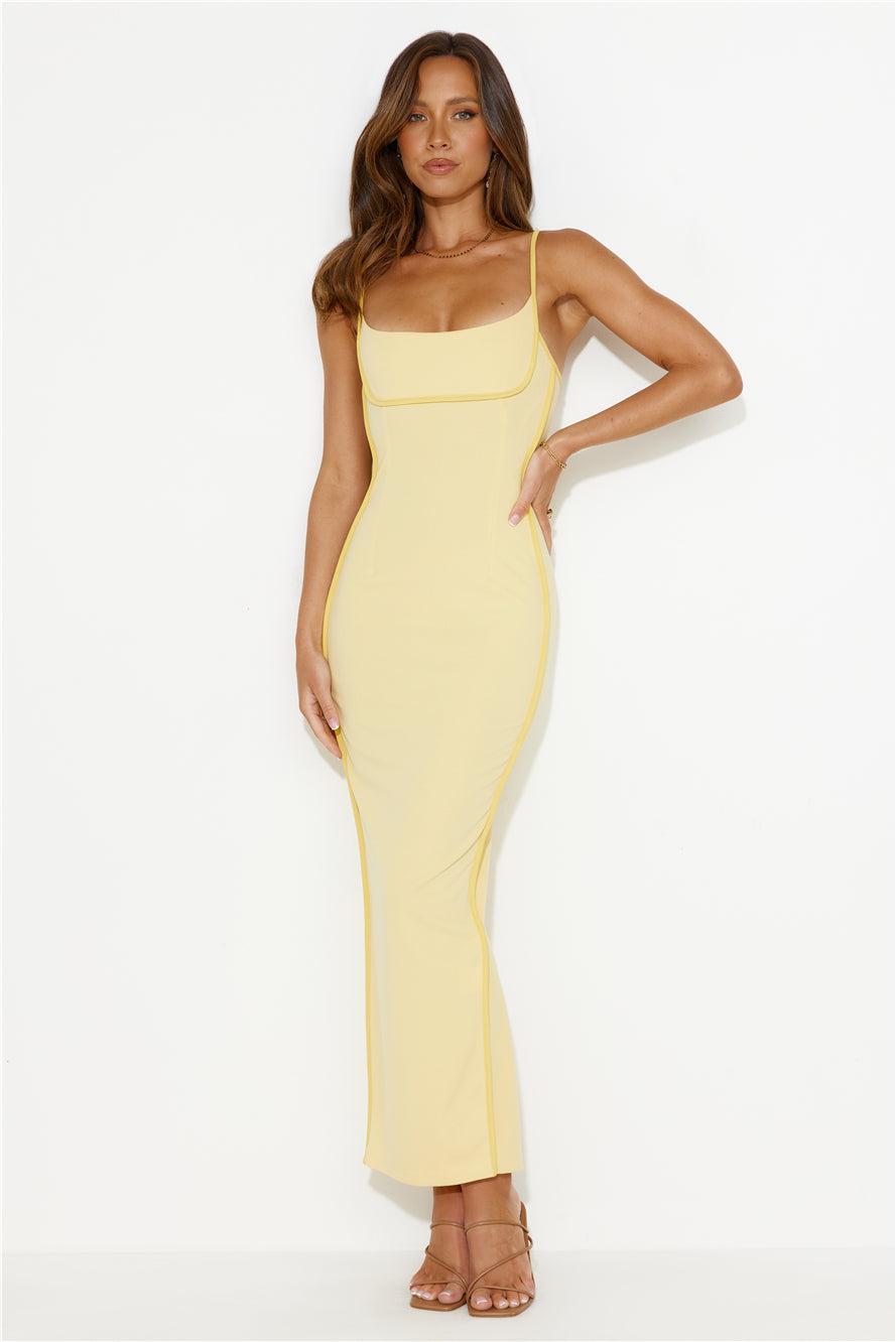 Beaming Bright Maxi Dress Yellow Product Image