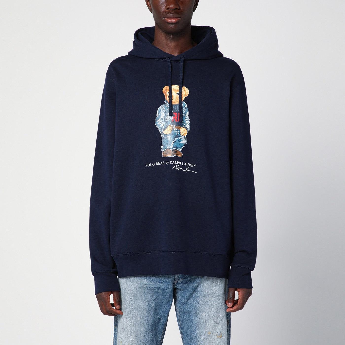 Polo Bear Hoodie Blue In F24 Cruise Navy Denim Bear Product Image