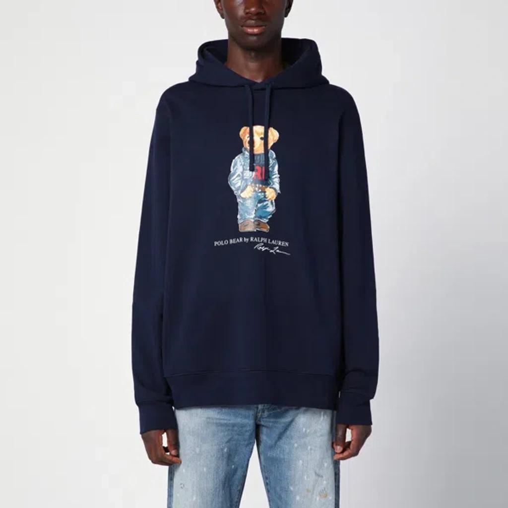 Polo Bear Hoodie Blue In F24 Cruise Navy Denim Bear Product Image