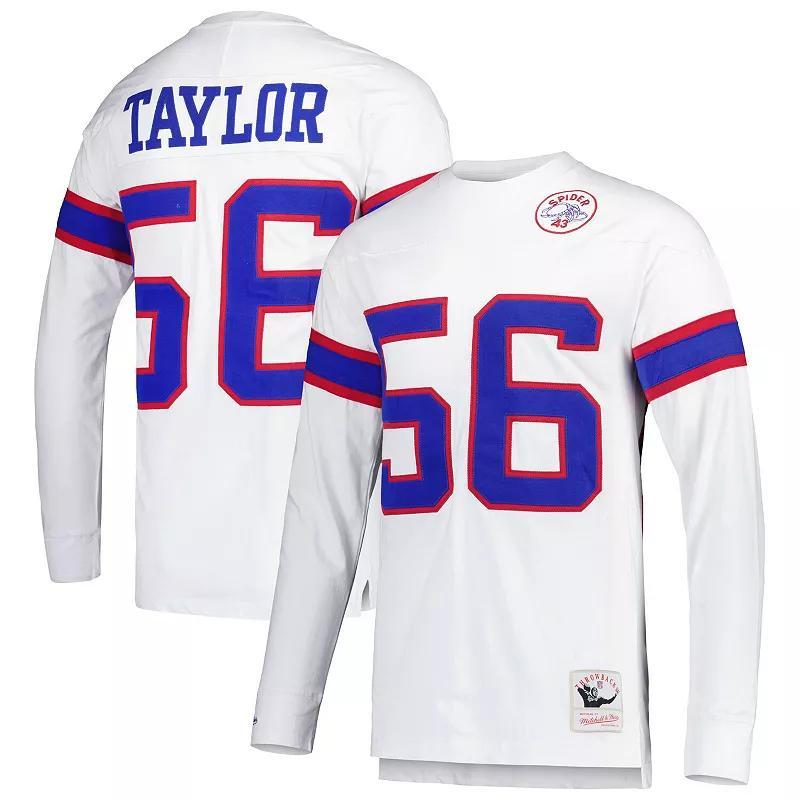 Mens Mitchell & Ness Lawrence Taylor New York Giants Retired Player Name & Number Long Sleeve Top Product Image