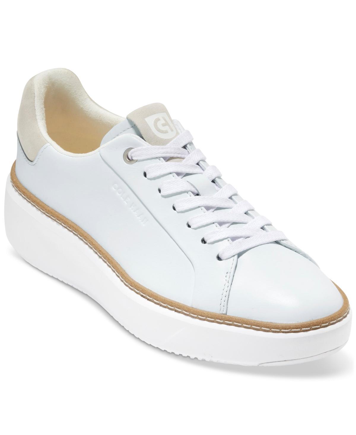 Cole Haan Womens Topspin Lace-Up Leather Platform Sneakers Product Image