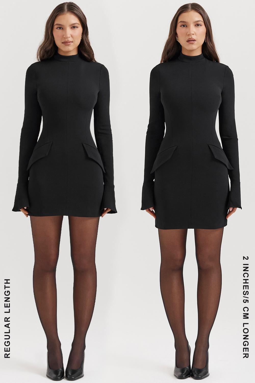 Mahalia Black Mini Dress Product Image