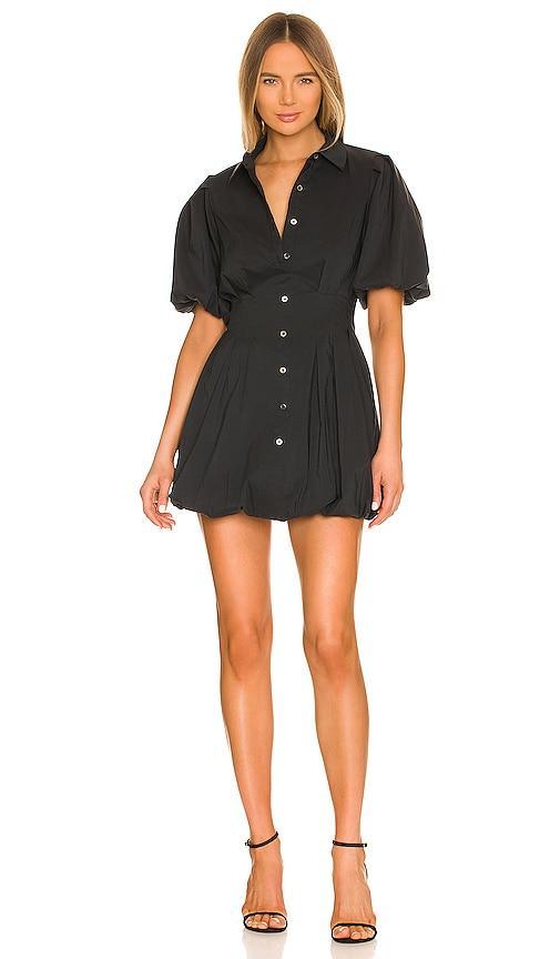 Womens Cleo Puff-Sleeve Pintuck Minidress Product Image