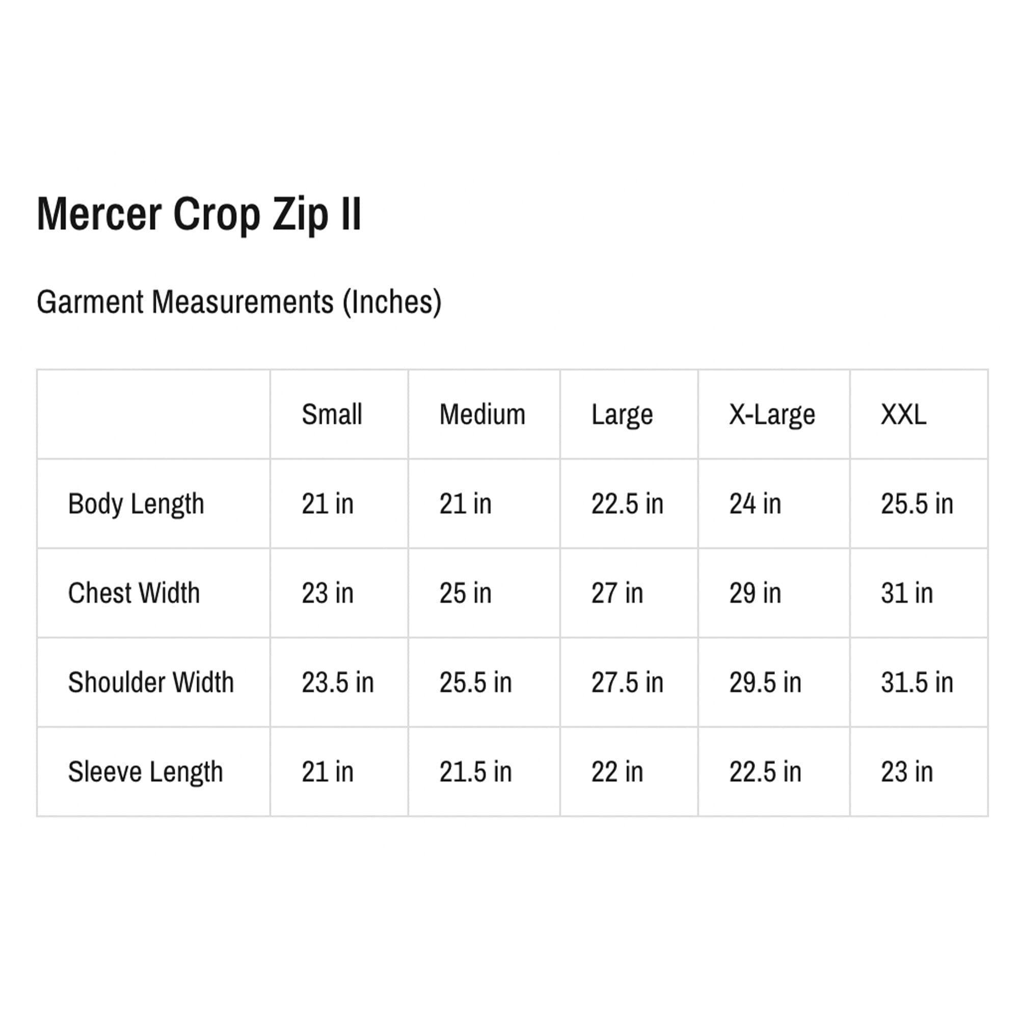 The Mercer Crop Zip II Product Image