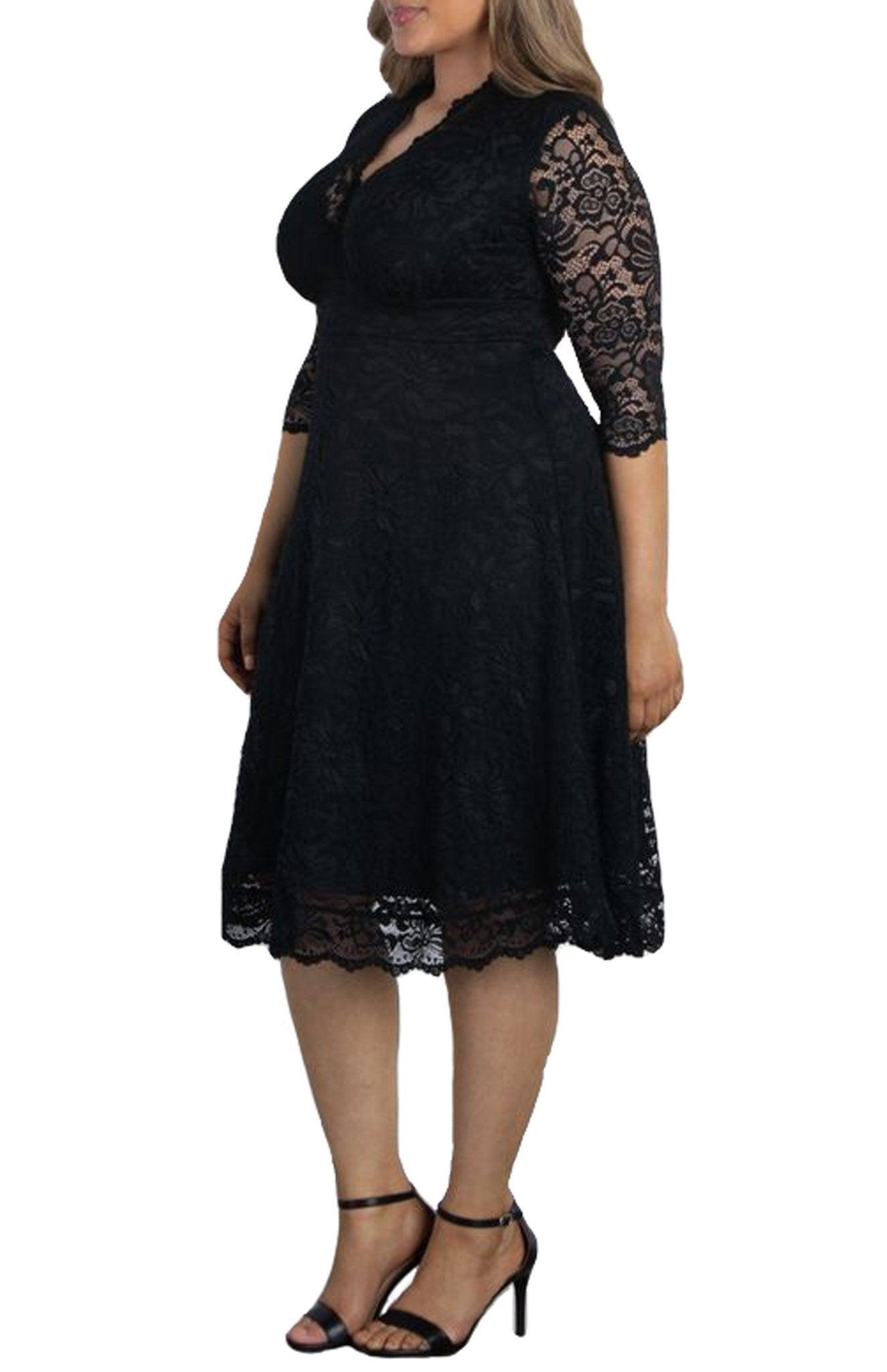 Mademoiselle Lace Cocktail Dress - Plus product image