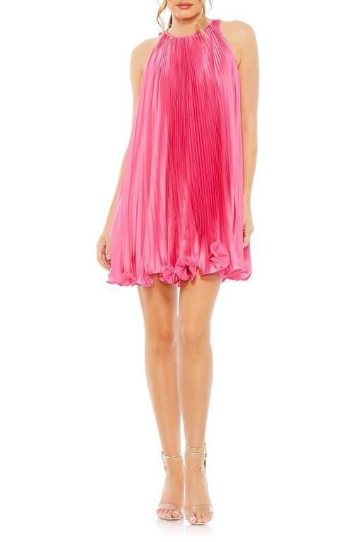 Ieena for Mac Duggal Pleated Flowy Cocktail Minidress Product Image