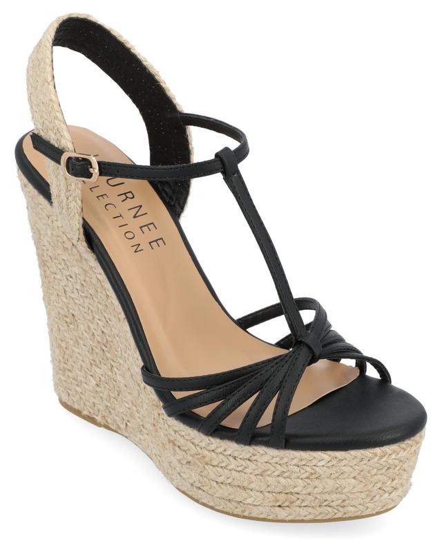 Journee Collection Womens Yara Platform Wedge Sandals Womens Shoes Product Image