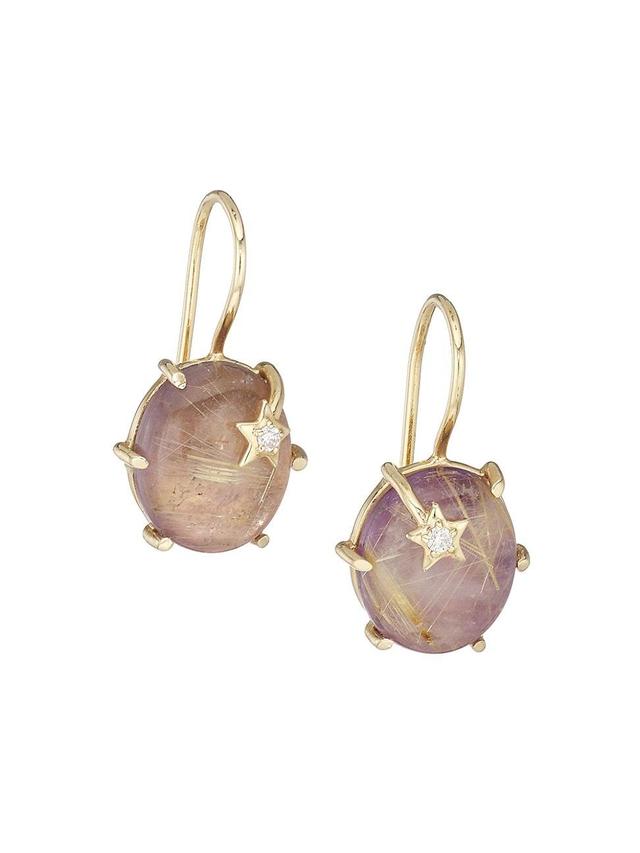 Womens Mini Galaxy 14K Yellow Gold & Multi-Gemstone Drop Earrings Product Image