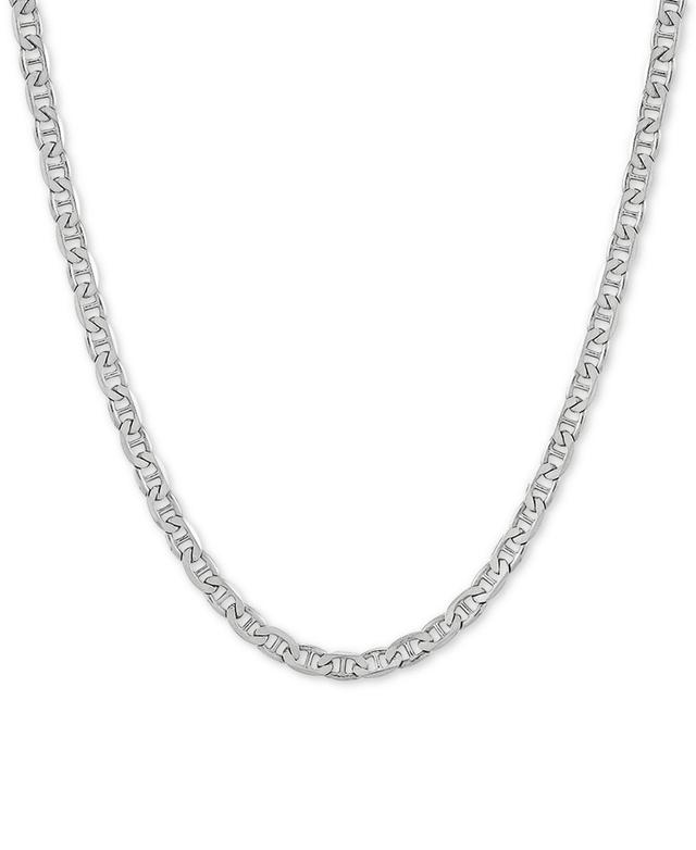 Mariner Link 22 Chain Necklace (3-1/2mm) in 18k Gold-Plated Sterling or Sterling SilverSilver Product Image