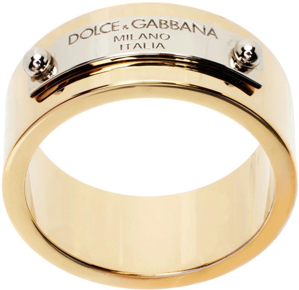 Logo-plaque Ring In Gold Product Image