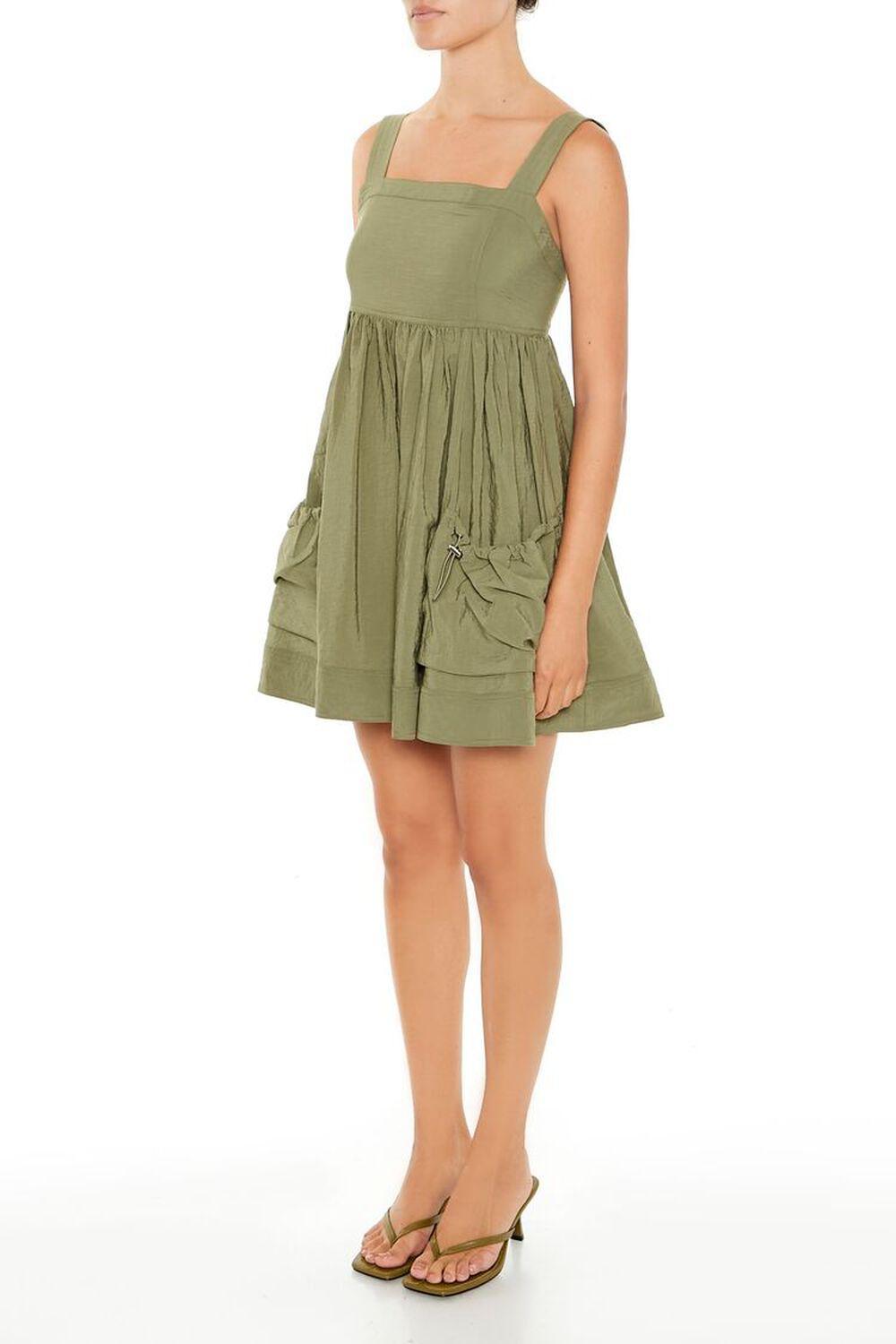 A-Line Drawstring Mini Dress | Forever 21 Product Image