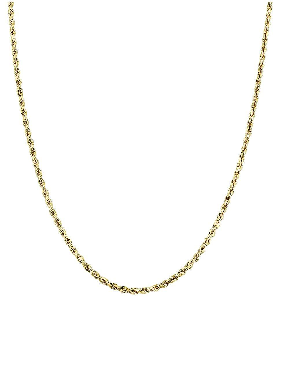 Womens 14K Yellow Gold Roman Rope Bold Necklace Product Image