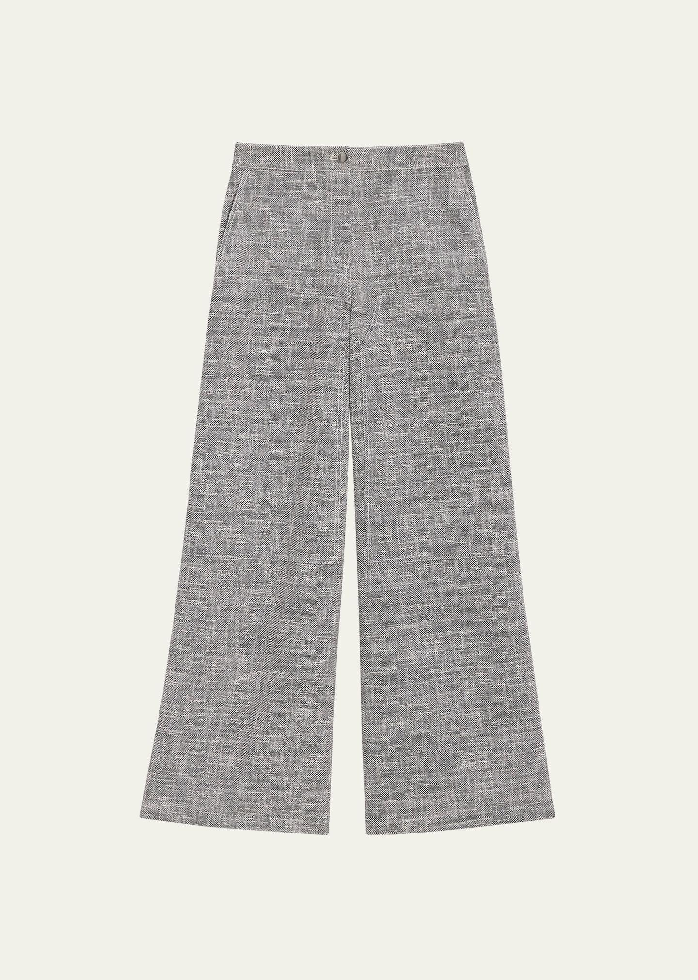 Womens Heathered Wide-Leg Pant product image