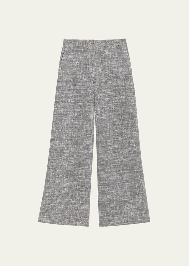 Womens Heathered Wide-Leg Pant Product Image