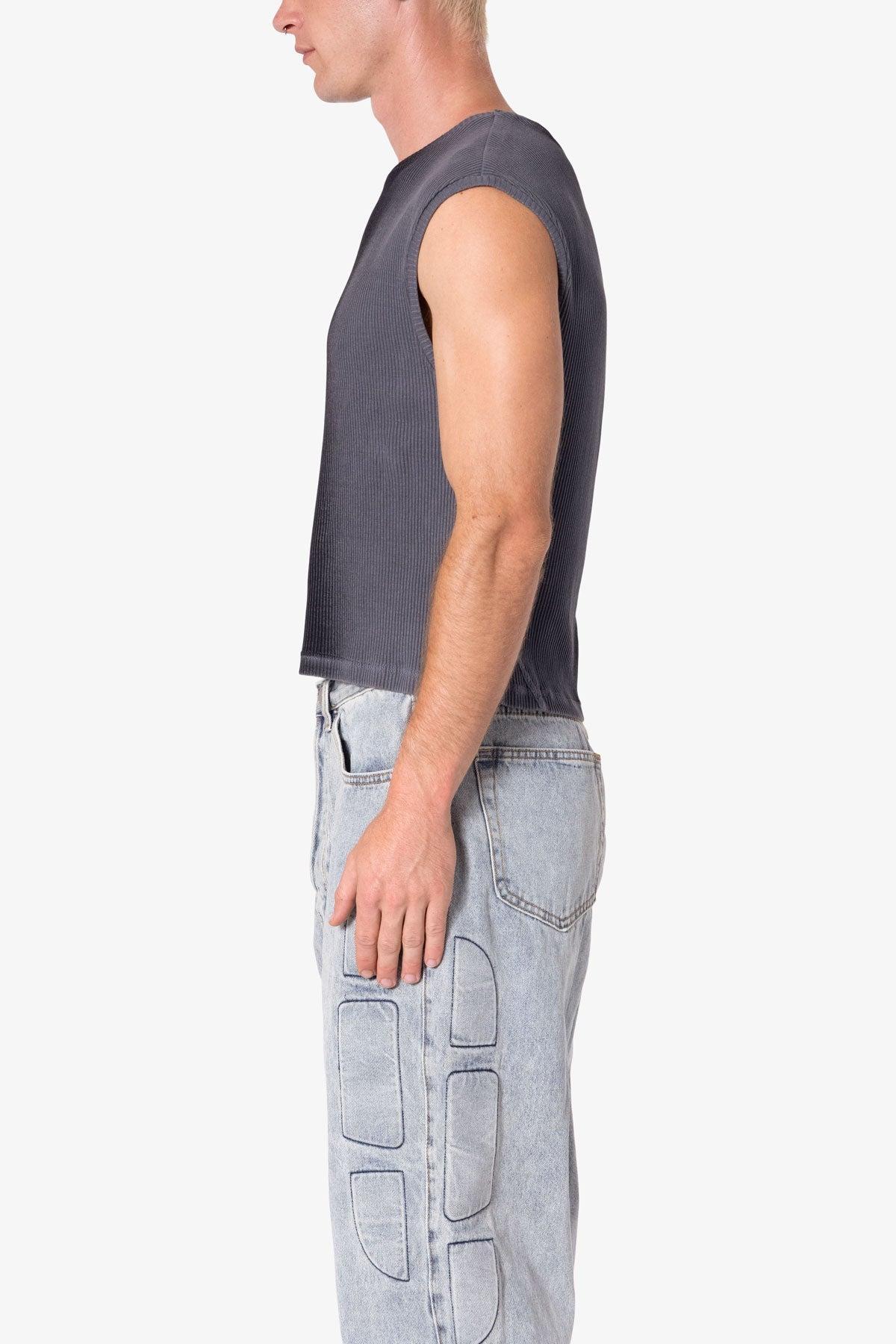 Washed Cropped Tank - Vintage Black Product Image