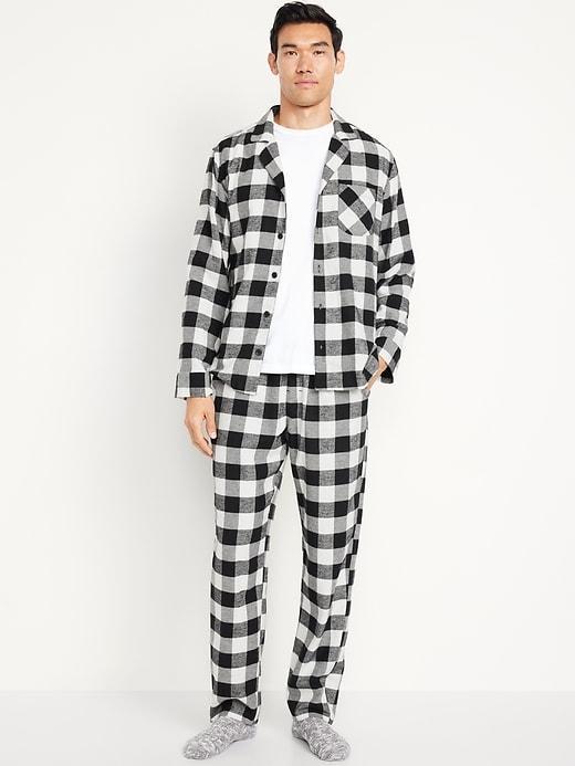 Flannel Pajama Set for Men Product Image