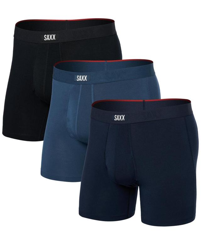 Saxx Mens Vibe Xtra 3-Pk. Solid Boxer Briefs Product Image