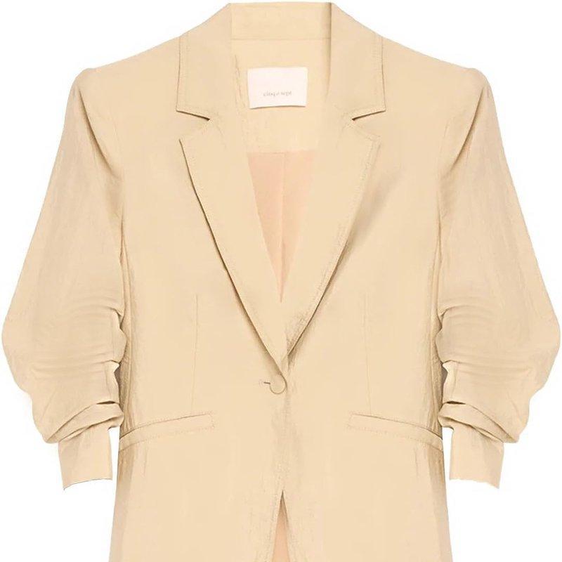 Tumbled Woven Khloe Blazer In Brown Product Image