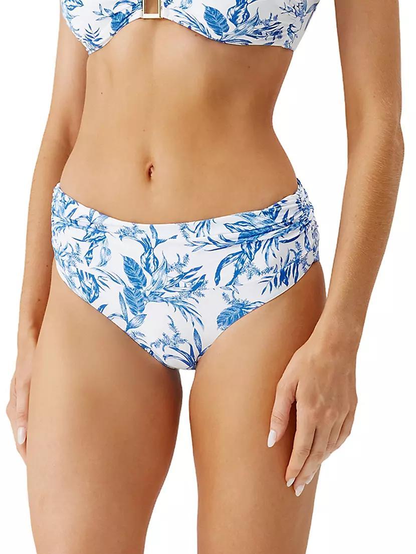 Bel Air Botanical Ruched Bikini Bottom Product Image