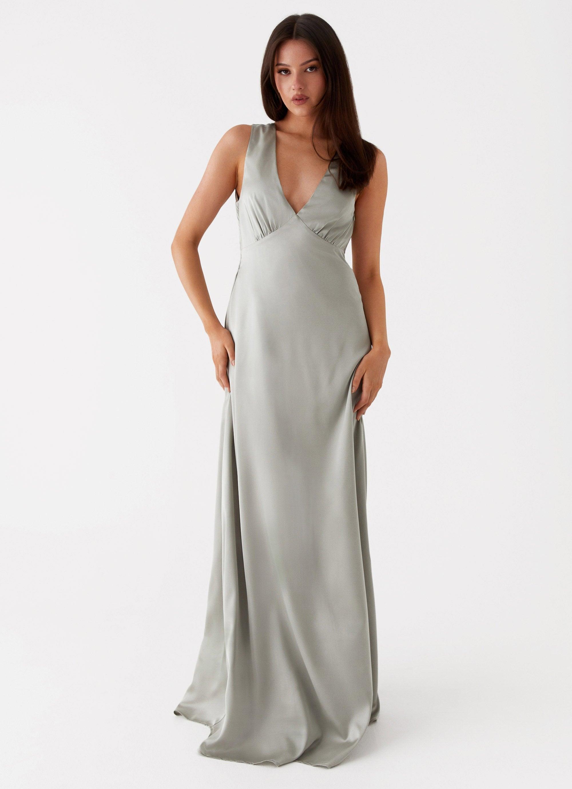 Winnie Cowl Back Maxi Dress - Sage Product Image