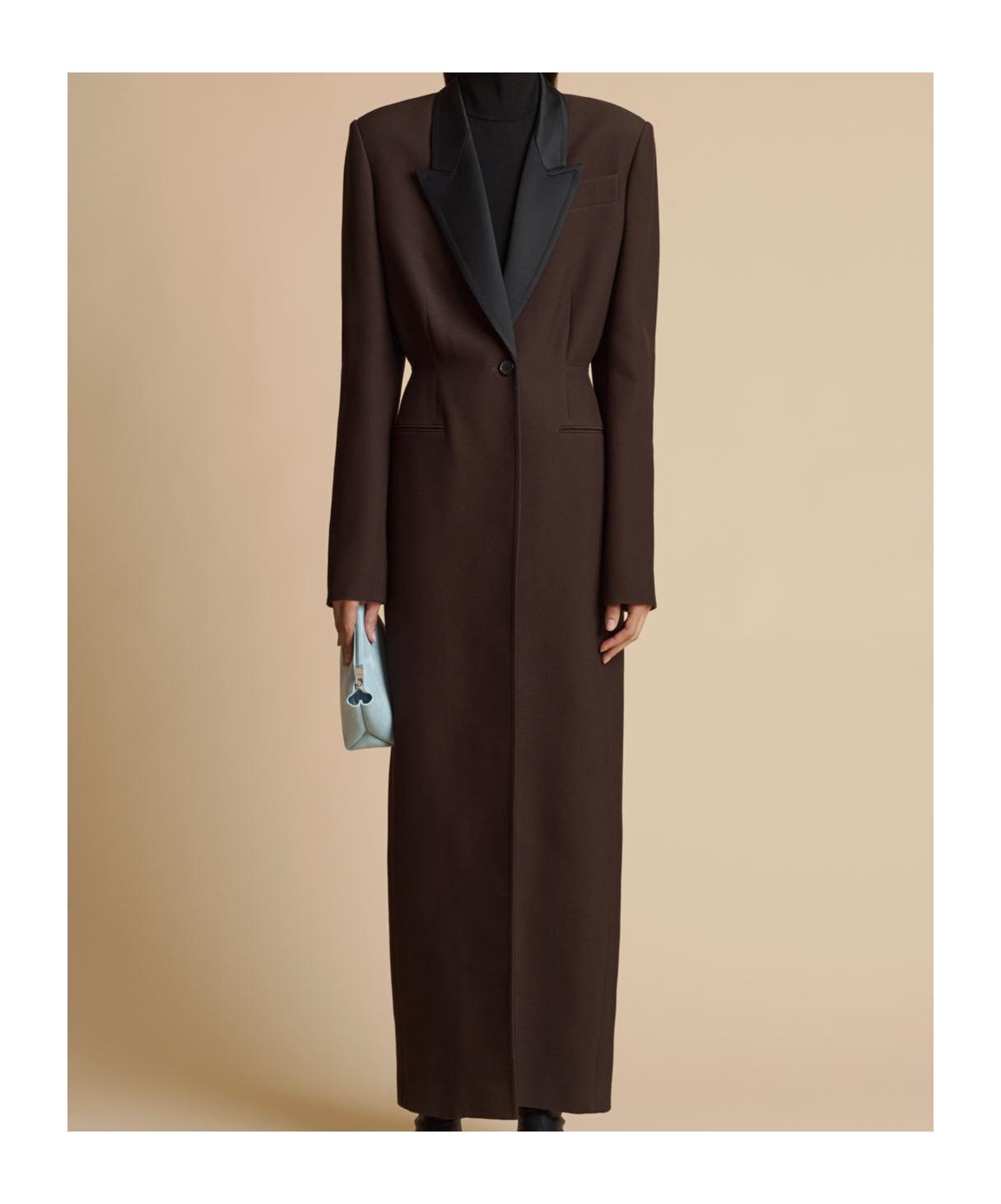 KHAITE Long-sleeved Coat In Black Product Image