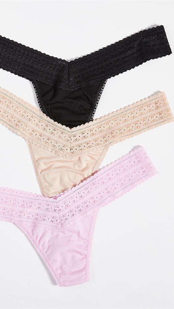 Hanky Panky Dream Low Rise Thongs 3 Pack | Shopbop Product Image