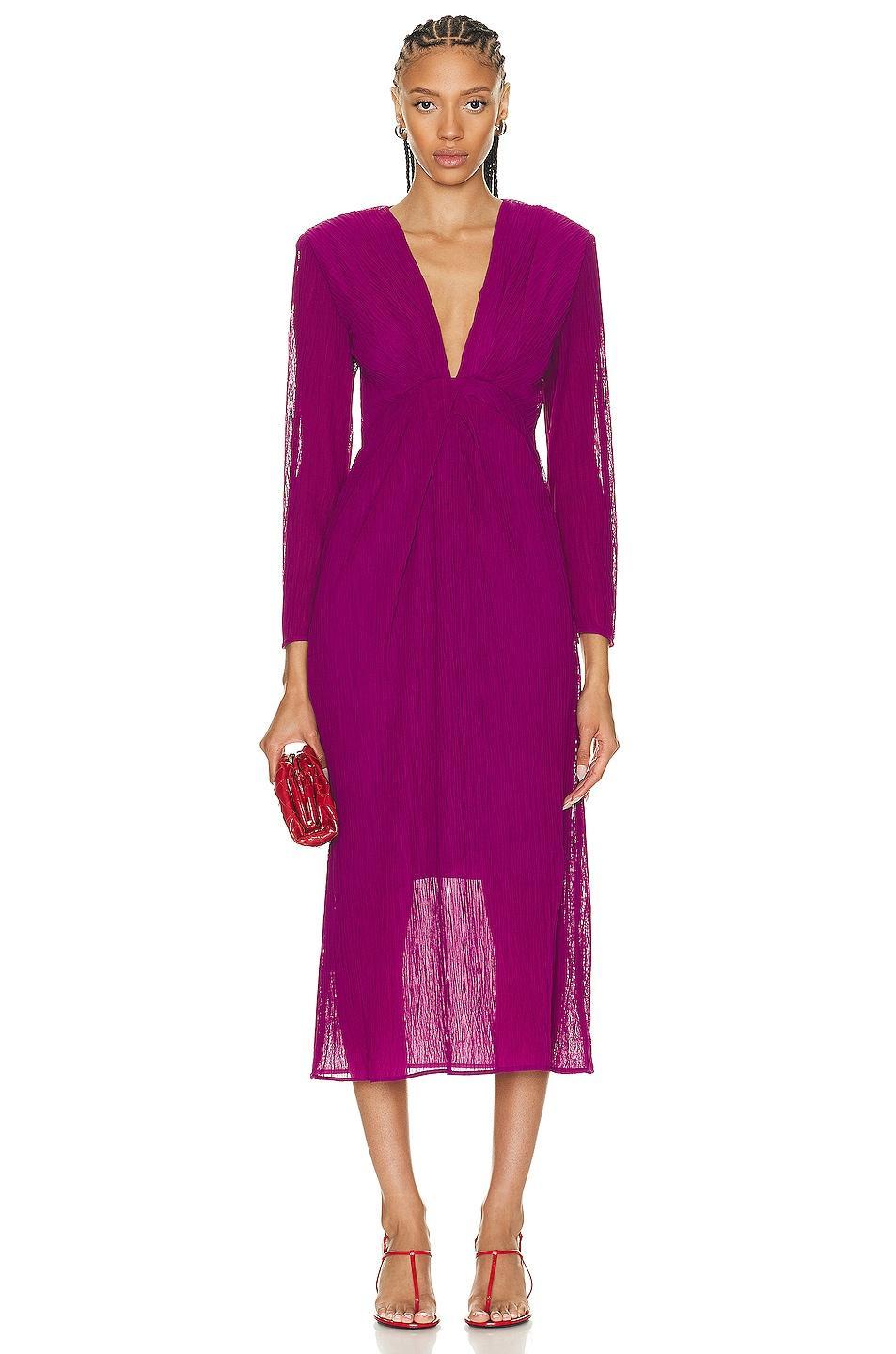 IRO Alofi Dress Wine. (also in 34, 40). Product Image