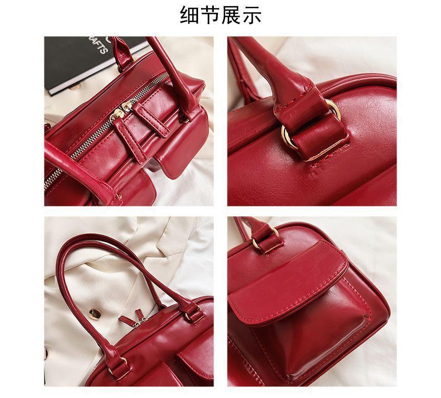 Faux Leather Shoulder Bag Product Image