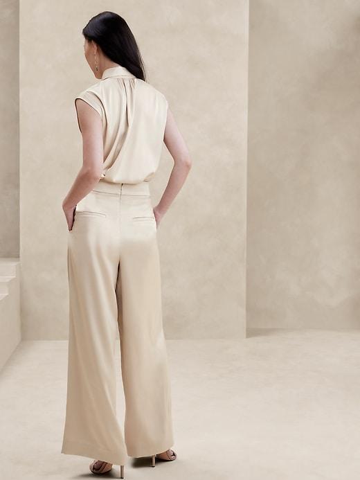 Satin Wide-Leg Pant Product Image