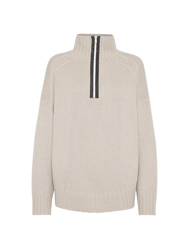 Womens Cashmere Turtleneck Sweater Product Image