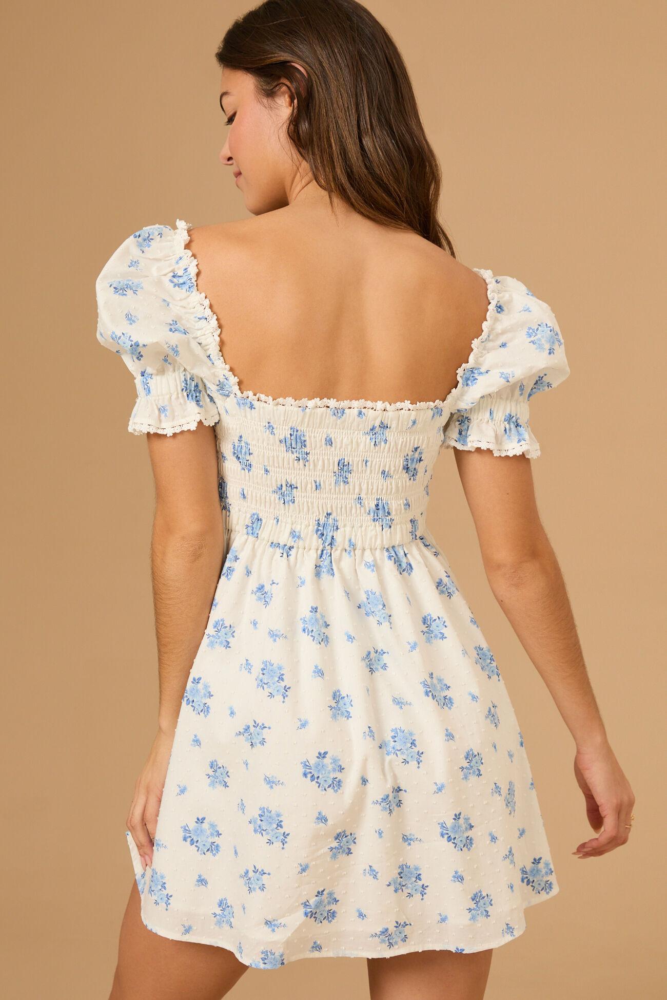 Shannon Floral Clip Dot Dress Product Image