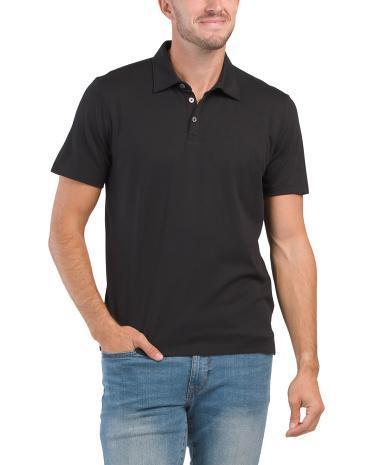 Short Sleeve Lux Polo For Men Product Image