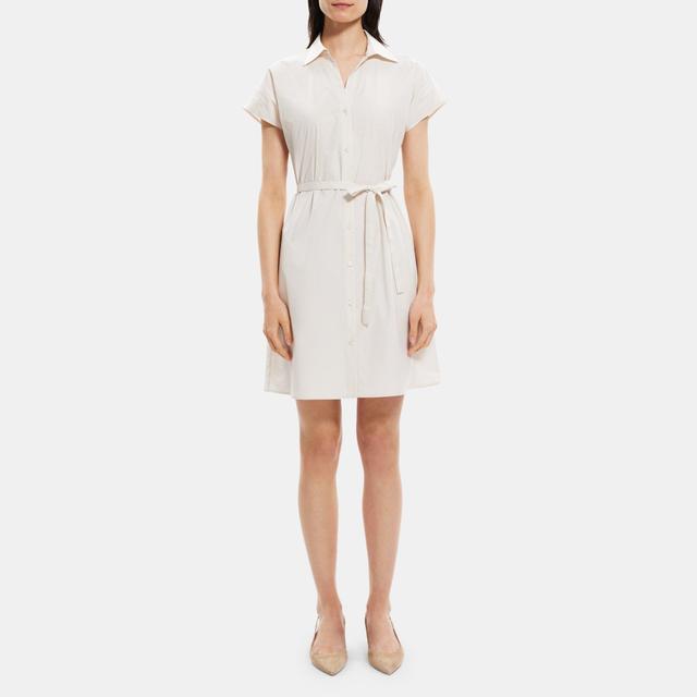 Cotton Poplin Dolman Sleeve Shirt Dress | Theory Outlet Product Image